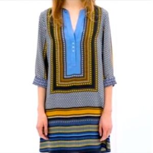 ZARA scarf print Morocco casual tunic dress. Size L.